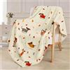Chickwin Coperta Plaid Pile di Flanella, Coperta Letto Singolo 120x150 cm, Coperta Divano Blanket Grande Caldo Morbida, Leggera, Soffice, Accogliente e lussuosa