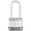 Master Lock Lucchetto ad Alta Sicurezza [Chiave] [Acciaio Laminato] [Esterno] [Archetto L] M1Eurdlh - Ideale per Portali, Garage, Sconto