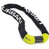 URBAN UR890 Lucchetto Bici, Catena Disuasoria con Codice a 5 Cifre più Sicuro, Maglie in Acciaio ø8mm più Spesse e Resistenti con Rivestimento in Nylon per Bici, Scooter, Monopattino, Antifurto 100cm