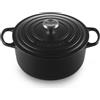 LE CREUSET CASSERUOLA ROTONDA, GHISA EVOLUTION NERO OPACO, L - d 26 cm x 5.3 lt