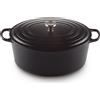 LE CREUSET CASSERUOLA OVALE, GHISA EVOLUTION NERO OPACO, L - d 31 cm x 6.3 lt