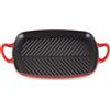 LE CREUSET GRIGLIA RETTANGOLARE IN GHISA 30x27 CM, EVOLUTION ROSSO CHERRY (CILIEGIA)