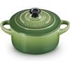 LE CREUSET MINI COCOTTE 10 CM, GRES VETRIFICATO VERDE