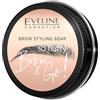 Eveline Cosmetics Brow & Go! Sapone per Sopracciglia Vegano, Formula Gel a Lunga Durata per Sopracciglia Perfette - 25g