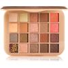 Afflano Palette di ombretti marroni caldi 20 colori, ombretti nude marroni e rosa facili da sfumare, effetto opaco e brillante, palette di ombretti neutri oro champagne waterproof per un look naturale