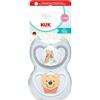 NUK Perfect Match Air Baby Ciuccio | 6-18 mesi | Succhietti ortodontici che promuovono il flusso d'aria e prevengono l'eruzione cutanea | Accettazione del 95% del bambino ** | Winnie The Pooh | 2