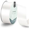 Vaessen Creative Nastro di Raso Bianco - Nastro Colorati 20 m x 38 mm per il Fai-da-te - Decorazioni Matrimonio - per Regali e Segnalibri