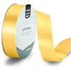 Vaessen Creative Nastro di Raso Oro Giallo - Nastro Colorati 20 m x 25 mm per il Fai-da-te - Decorazioni Matrimonio - per Regali e Segnalibri