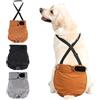 Avont 3 Pezzi Pannolini Cane Femmina Riutilizzabili con Cinghie (Pannolini che non cadere), Mutandine Cane Femmina Calore Altamente -L Arancione/Grigio/Nero
