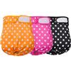 Avont Pannolini Cane Lavabili[3 Pezzi], Mutandina per Cane Femmina Altamente Assorbenti, Impermeabile e Riutilizzabili, Lavabili in Lavatrice -Puntini Rosa/Giallo/Nero
