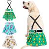 Avont 3 Pezzi Pannolini Cane Femmina Riutilizzabili con Cinghie (Pannolini che non cadere), Mutandine Cane Femmina Calore Altamente -XL Bianco/Verde/Azzurro