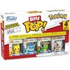 Funko Bitty POP! 4 Pack: Pokemon - Pikachu, Vaporeon, Caterpie, Cubone - 0,9 pollici (2,2 cm) Da collezione - Scaffale espositivo impilabile incluso - Idea regalo - Per sacchetti da festa