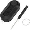 A ABSOPRO Guscio Telecomando a 3 Pulsanti per Fiat Ducato Doblo 500 1 Pezzo