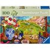 Ravensburger Puzzle 12001732 - Vista dalla finestra - Puzzle orizzontale da 100 pezzi per anziani e anziani, con pezzi di puzzle più grandi e pratici, modello di immagine grande