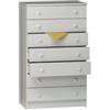 Sarmog Mobile 7 cassetti bianco, 62x105x 34 cm