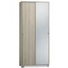 Sarmog Armadio olmo 2 ante scorrevoli 1 a specchio, 78x181x35 cm
