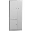 Sarmog Mobile 3 ante e 1 cassetto bianco lucido, 77x183x34 cm