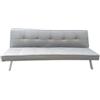 Divano letto 3 posti clarelle in tessuto grigio, 178x71x81 cm