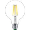Philips Lampadina a led philips globo trasparente luce naturale 60w 2700k e27