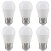 Marhynchus 6PCS Lampadina LED G45 con Attacco E26 Bianco Caldo 5W, 86-265Vlampadine LED smerigliate,Robusta Adatta per Corridoi, 35000 hours LED a risparmio energetico con lunga durata,Bagni, Magazzini