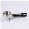 CAPFEI Portafiltro 58 mm doppio beccuccio per E61, cestino filtro con legno ABS e acciaio inox portafiltro per macchine ROCKET/Lelit Espresso