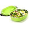 plplaaoo Porta Pranzo in Acciaio Inossidabile,Bento Box Termico,lunch box,Porta Pranzo,Contenitore per Alimenti Isolanti,Contenitore per Pranzo Portatile per Picnic all'aperto(1 Layer)