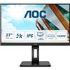 AOC U27P2 Monitor - 27″ 4K HDMI Pivot Speaker