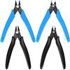 HAOCHEN 4 Pz Pinze per Taglierine di Precisione, Tronchesi a Filo, Tronchesi Modellismo, Pinze per Taglio Elettrico Artigianato Creazione Gioielli/Nero, Blu