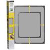 EASYmaxx Insect Protect Zanzariera telescopica | Rete Anti-Insetti per finestre | Con telaio premontato | Estensibile | Rete integrata | Antracite | 1 Pezzo