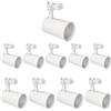JANDEI - Pack x10 Faretti a Binario LED da Soffitto 30W, Bianco Caldo 3000K, 3000 Lumen, 185V-265V AC Monofase, Alluminio Per Camerino, Vetrina, Negozio, Ufficio. (Bianco)