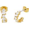 Fossil Ellis JA7297710 - Orecchini da donna in ottone dorato