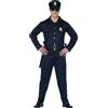 Fiestas Guirca Costume da Poliziotto Americano Agente di Polizia Uomo