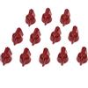 KAISH 12pcs 1/4 Vintage sollevato Mini Chicken Head Knobs Piccole Dimensioni Guitar Bass Potentiometro Manopole con Set Vite Rosso