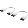 CORSAIR iCUE LINK Cavos - 2x 100mm Dritto - Bianco