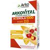 ARKOFARM Srl ARKOVITAL VITAMINE C+D3 20 COMPRESSE EFFERVESCENTI GUSTO FRUTTI ROSSI