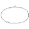Tuscany Silver Bracciale da Donna in Argento Sterling con Catena Snake Rotonda e Sfere da 18 cm/7