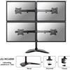 Newstar Supporto monitor NewStar NeoMounts Desk mount (10 - 27'') per 4 monitor [NM-D335D4BLACK]