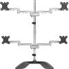 Startech.com Supporto monitor Startech.com per quattro monitor fino a 32" Braccio articolato - acciaio [ARMQUADSS]