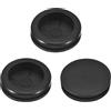 QUARKZMAN 3pz Occhielli in Gomma 45mm Foro di Perforazione, Guarnizione Anello per Tappi Fori Monofacciali ID 38mm Passacavi Scrivania per Protezione dei Cavi Firewall, Nero