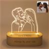 LAC Lampada Personalizzata Con Foto 3D - Regalo Anniversario per Lui E Lei - Ide