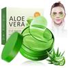 Montegoni Aloe Vera Patch Occhi Antirughe, 60 Pcs Collagene Patch Occhiaie e Borse, Maschera Occhi Riduce le Rughe e le Linee Sottili, Migliora e Rassoda la Pelle degli Occhi, Contorno Occhi Idratante
