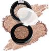 Afflano Ombretto con glitter marrone, copertura per ombretto, nudo scintillante, palette di ombretti metallici, pigmentati neutri metallici, per ragazze e donne audaci