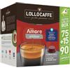 Lollocaffè 90pz (75+15) Lollo Caffè Capsule A Modo Mio Amore Assoluto