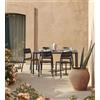 Nardi Set tavolo Piave 160x90 con 6 sedie Cassia bistrot