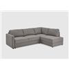 Atlantic Home Collection Set angolare Chill, con funzione di sonno (circa 135 x 230 cm), con cassetta, regolabile liberamente nella stanza, sospensioni ondulate, angolo destro