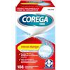 Corega Detergente intensivo in ABS per dentieri, protezione completa per protesi rimovibili/terzi denti, 1 x 108 pastiglie per la pulizia dei denti