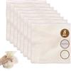 guangyuan Panno di lino per formaggio Garza Alimentare40 × 40 cm Cheese Cloth, Cotone Naturale, Riutilizzabile Filtro Tessuti, Etamina Cucina Filtrante per Alimenti, Vino, Tofu, Caffè-8 Pezzi