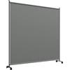 Outsunny Pannello paravento esterno su ruote per giardino, terrazza, balcone - dim. 183L x 30l x 181H cm - grigio