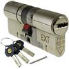 Yale P-YS3-4550N - Cilindro doppio a 3 stelle, ad alta sicurezza, 45:50 (95 mm), finitura nichel