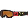 ALPINA CARVY 3.0 - Maschera da sci anti-appannamento, estremamente robusta e infrangibile, protezione UV 100%, taglia extra-piccola per bambini, rose matt